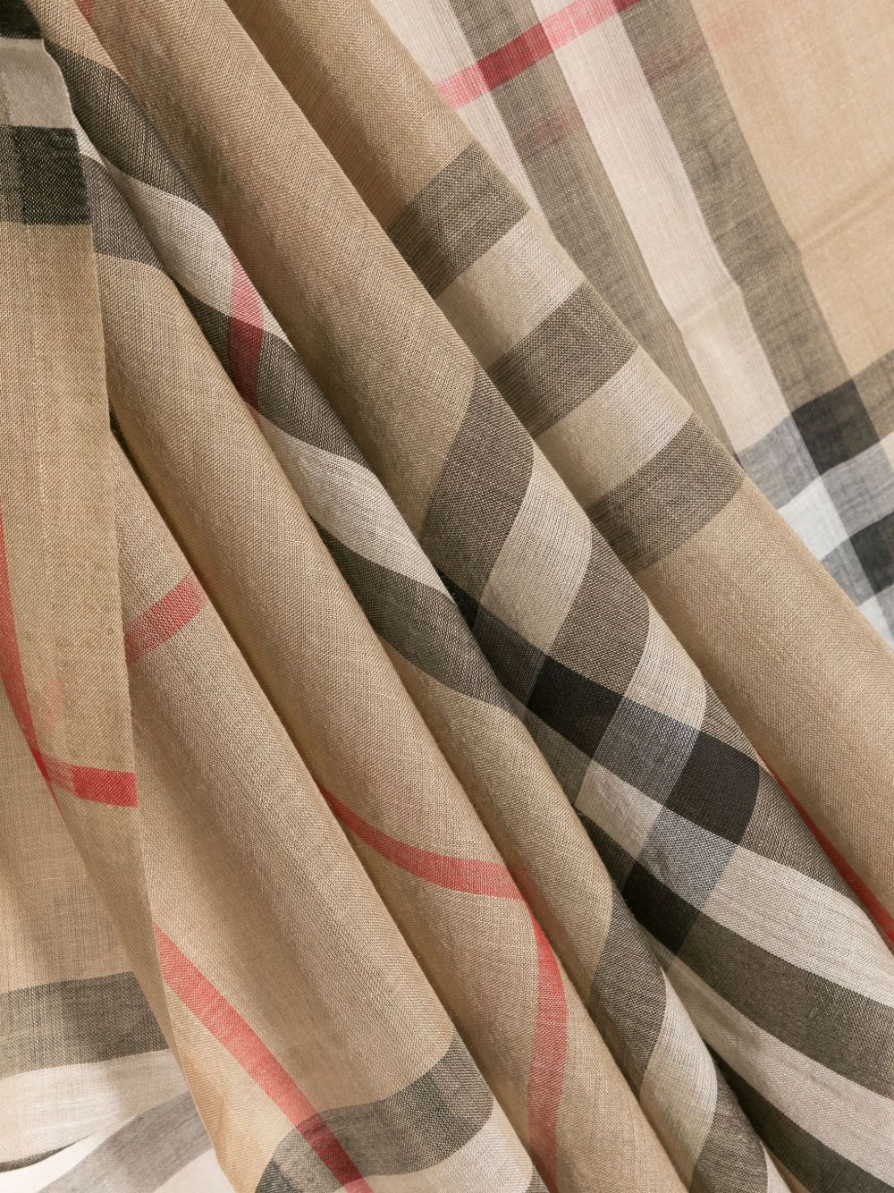 Burberry Check wool and silk scarf